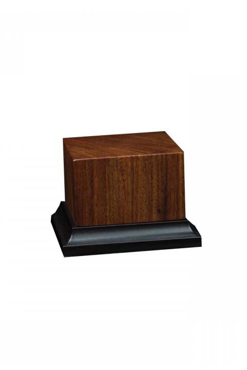 Peana de madera noble de Pao Rosa, 58x58x50mm