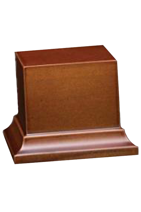 Peana de madera marrón, 50x46x50mm