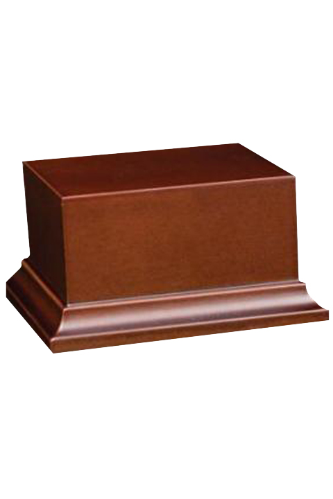 Peana de madera marrón, 80x70x50mm