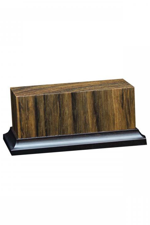 Peana de madera noble Ovangkol, 105x45x50mm