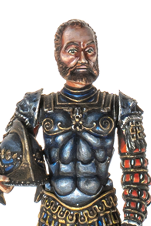 Carlos V en armadura de romano