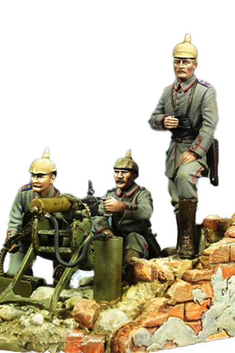 Machine gun team WWI